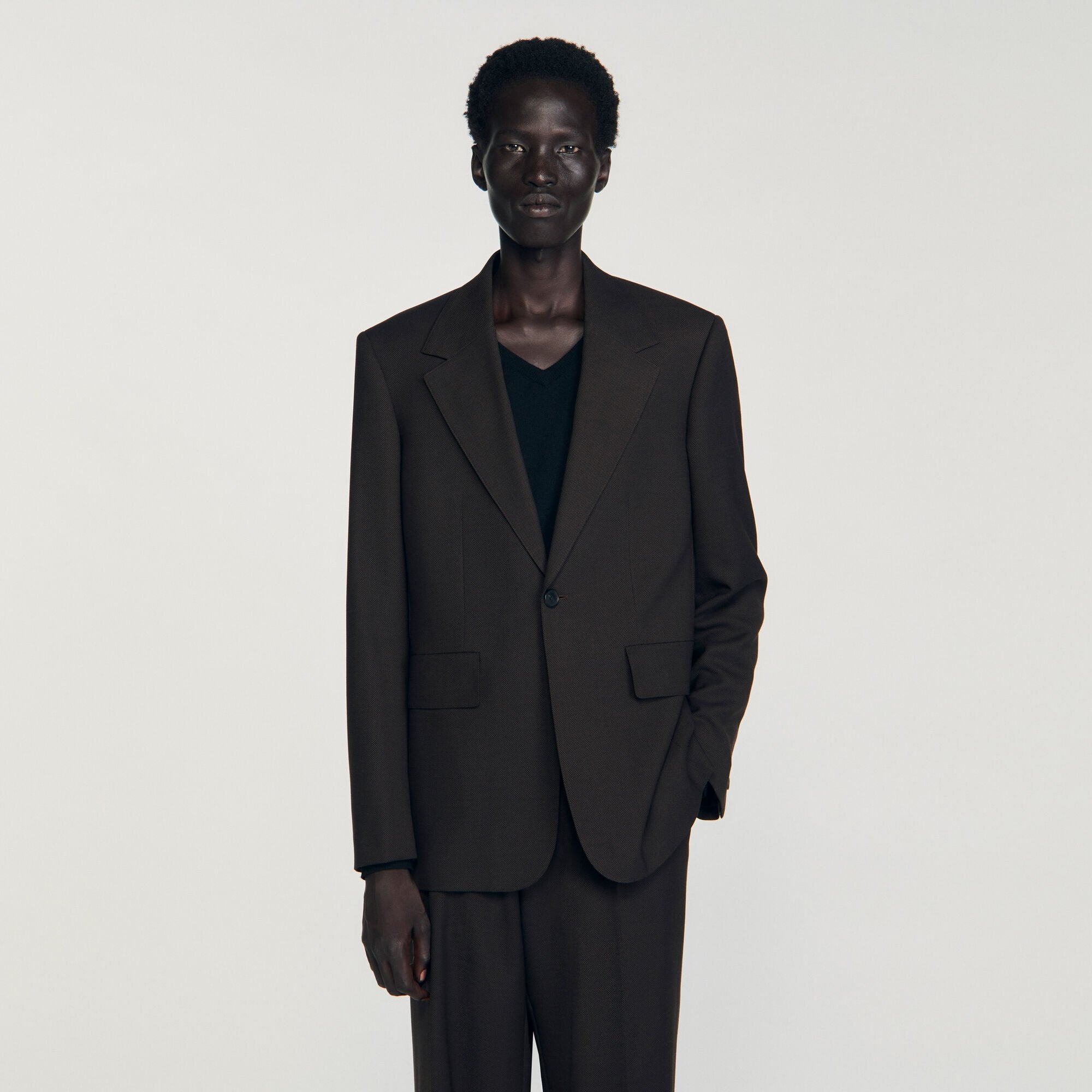 Sandro Men Wool suit jacket