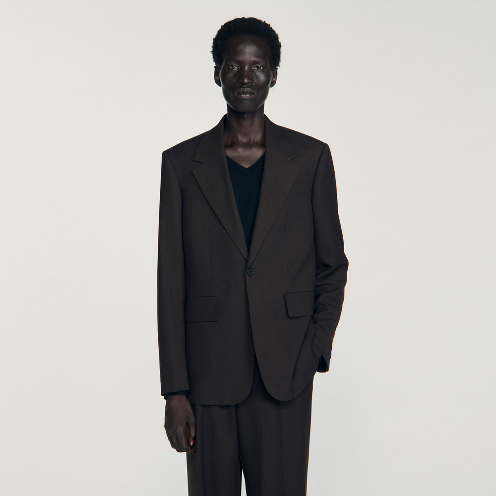 Sandro Men Wool suit jacket