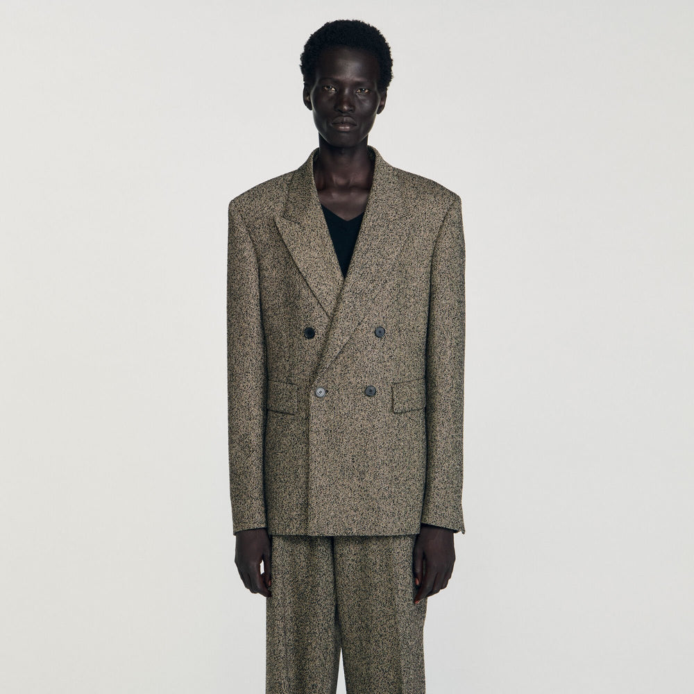 Sandro Men Double-breasted suit jacket