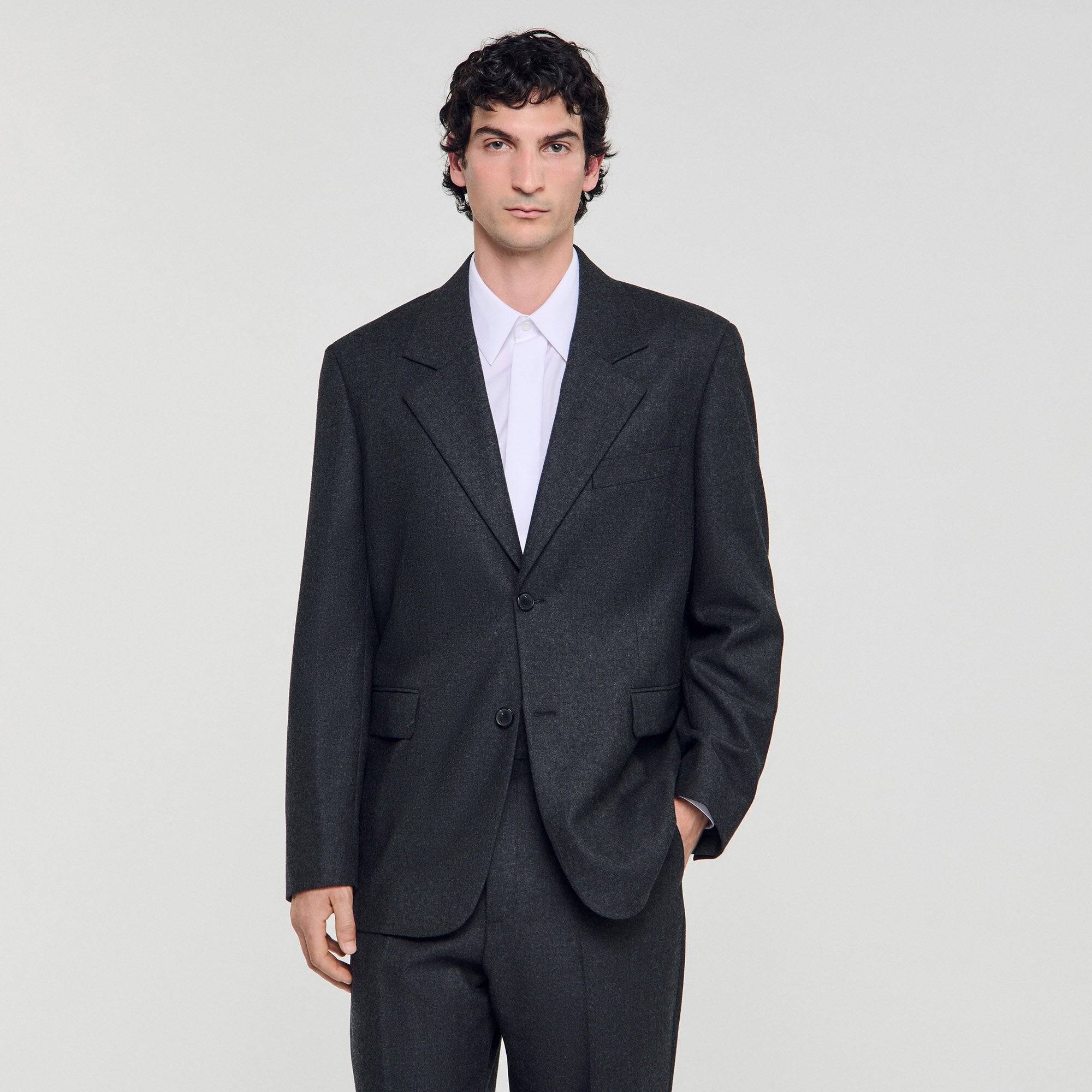 Sandro Men Wool suit jacket